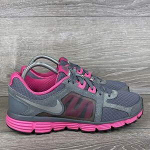 Nike Dual Fusion ST2 Women's Sz 9.5 Gray Pink Low Top Lace Up Running Sneakers
